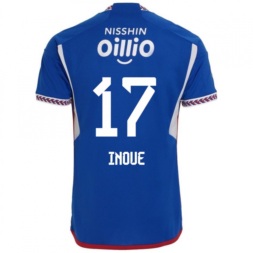 Niño Camiseta Kenta Inoue #17 Azul Blanco Rojo 1ª Equipación 2024/25 La Camisa Argentina