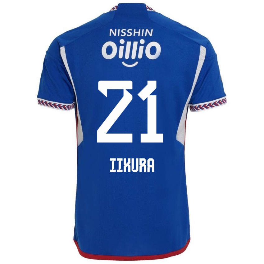 Niño Camiseta Hiroki Iikura #21 Azul Blanco Rojo 1ª Equipación 2024/25 La Camisa Argentina