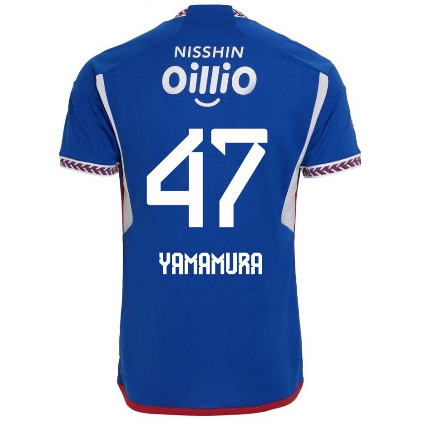 Niño Camiseta Kazuya Yamamura #47 Azul Blanco Rojo 1ª Equipación 2024/25 La Camisa Argentina