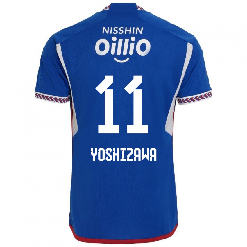 Niño Camiseta Mirai Yoshizawa #11 Azul Blanco Rojo 1ª Equipación 2024/25 La Camisa Argentina