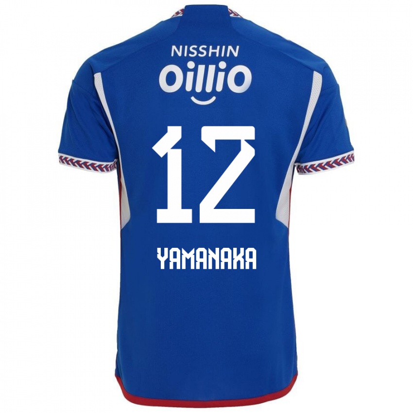 Niño Camiseta Yuki Yamanaka #12 Azul Blanco Rojo 1ª Equipación 2024/25 La Camisa Argentina