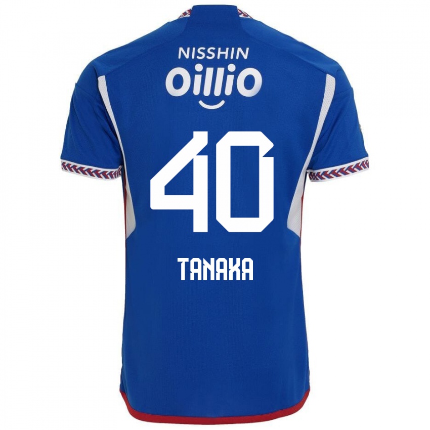 Niño Camiseta Hiei Tanaka #40 Azul Blanco Rojo 1ª Equipación 2024/25 La Camisa Argentina