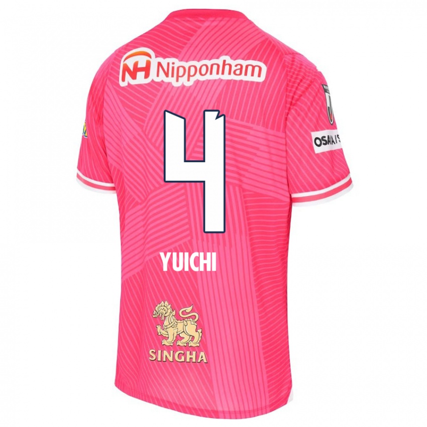 Niño Camiseta Yuichi Hirano #4 Rosa Blanco 1ª Equipación 2024/25 La Camisa Argentina