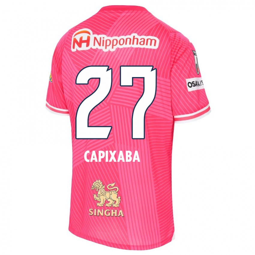 Niño Camiseta Capixaba #27 Rosa Blanco 1ª Equipación 2024/25 La Camisa Argentina