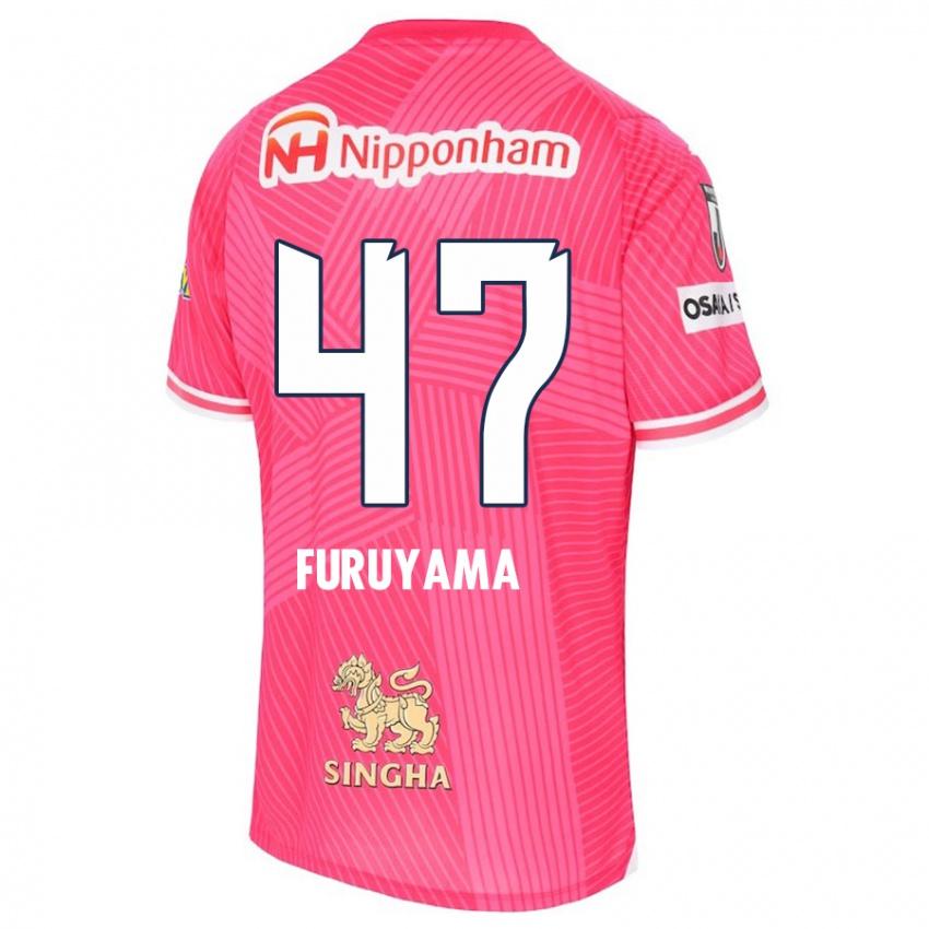 Niño Camiseta Kengo Furuyama #47 Rosa Blanco 1ª Equipación 2024/25 La Camisa Argentina