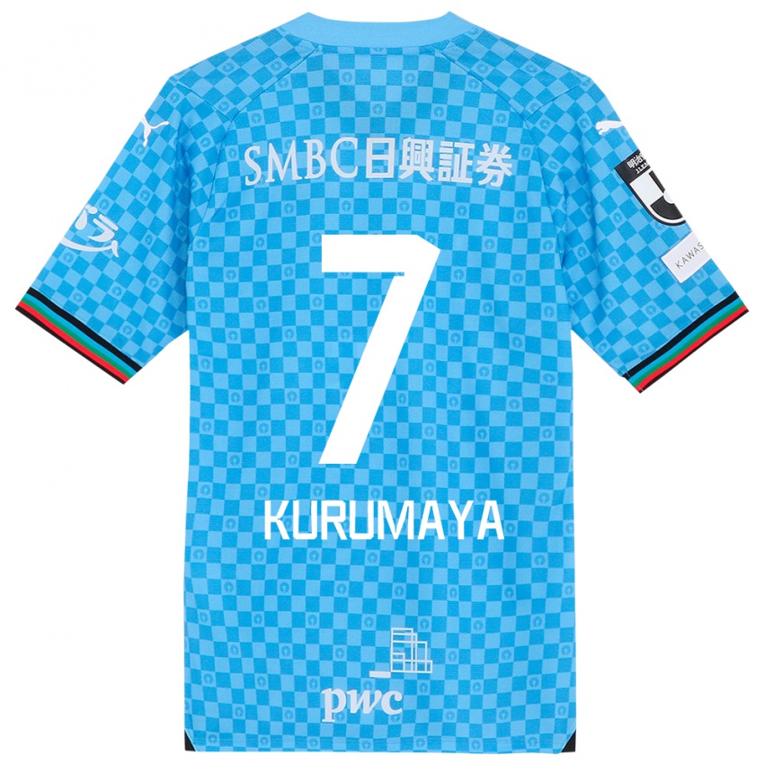 Niño Camiseta Shintaro Kurumaya #7 Azul Celeste 1ª Equipación 2024/25 La Camisa Argentina