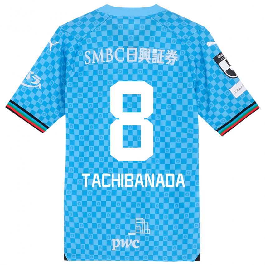 Niño Camiseta Kento Tachibanada #8 Azul Celeste 1ª Equipación 2024/25 La Camisa Argentina