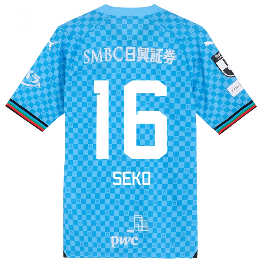 Niño Camiseta Tatsuki Seko #16 Azul Celeste 1ª Equipación 2024/25 La Camisa Argentina