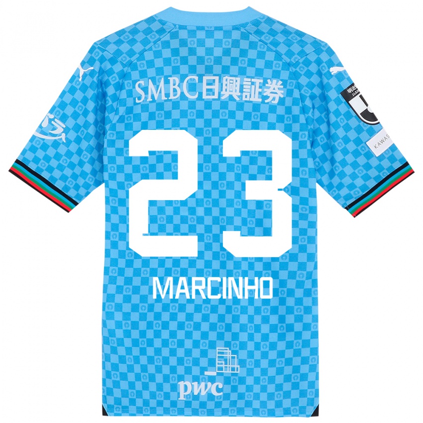 Niño Camiseta Marcinho #23 Azul Celeste 1ª Equipación 2024/25 La Camisa Argentina