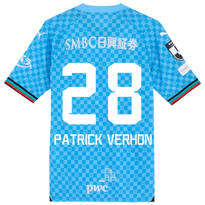 Niño Camiseta Patrick Verhon #28 Azul Celeste 1ª Equipación 2024/25 La Camisa Argentina