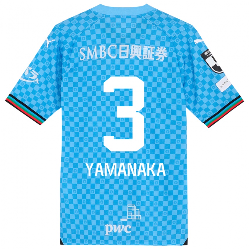 Niño Camiseta Daiki Yamanaka #3 Azul Celeste 1ª Equipación 2024/25 La Camisa Argentina