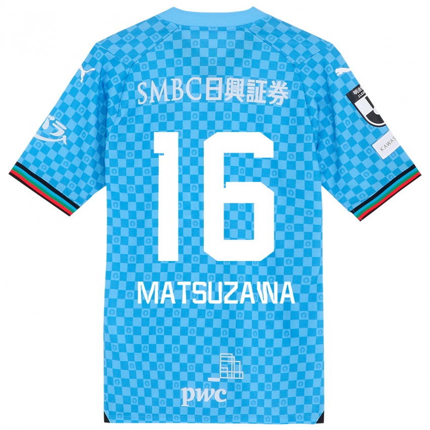 Niño Camiseta Naoto Matsuzawa #16 Azul Celeste 1ª Equipación 2024/25 La Camisa Argentina