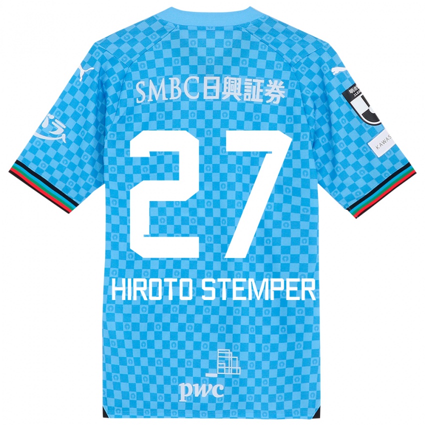 Niño Camiseta Luka Hiroto Stemper #27 Azul Celeste 1ª Equipación 2024/25 La Camisa Argentina