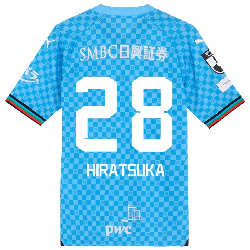 Niño Camiseta Hayato Hiratsuka #28 Azul Celeste 1ª Equipación 2024/25 La Camisa Argentina