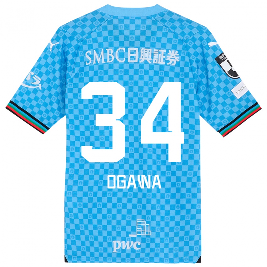 Niño Camiseta Hiroto Ogawa #34 Azul Celeste 1ª Equipación 2024/25 La Camisa Argentina