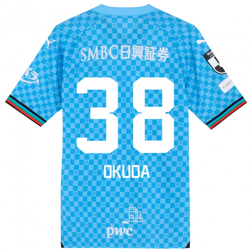 Niño Camiseta Yuma Okuda #38 Azul Celeste 1ª Equipación 2024/25 La Camisa Argentina