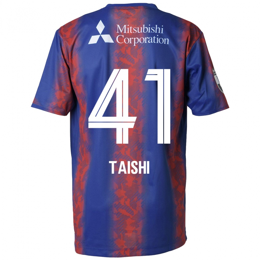 Niño Camiseta Taishi Brandon Nozawa #41 Azul Rojo 1ª Equipación 2024/25 La Camisa Argentina