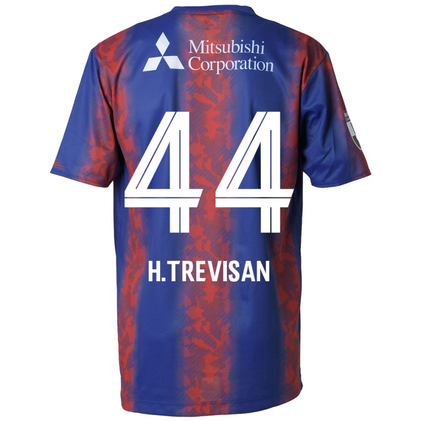 Niño Camiseta Henrique Trevisan #44 Azul Rojo 1ª Equipación 2024/25 La Camisa Argentina