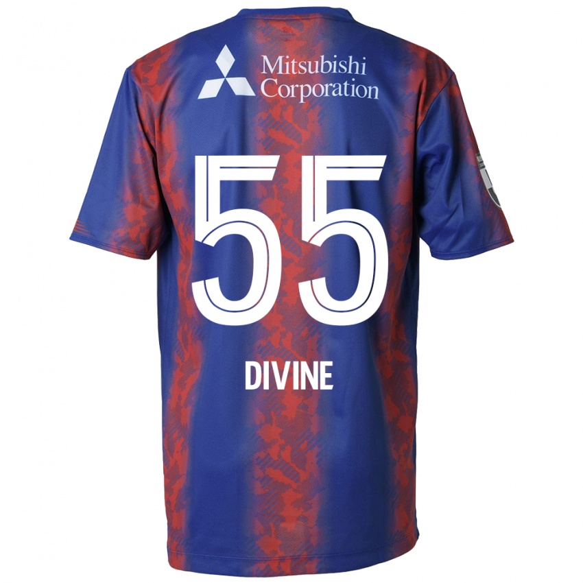 Niño Camiseta Divine Chinedu Otani #55 Azul Rojo 1ª Equipación 2024/25 La Camisa Argentina