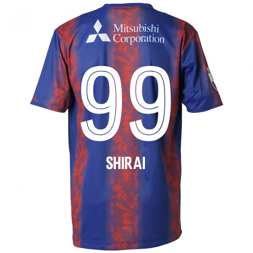 Niño Camiseta Kosuke Shirai #99 Azul Rojo 1ª Equipación 2024/25 La Camisa Argentina