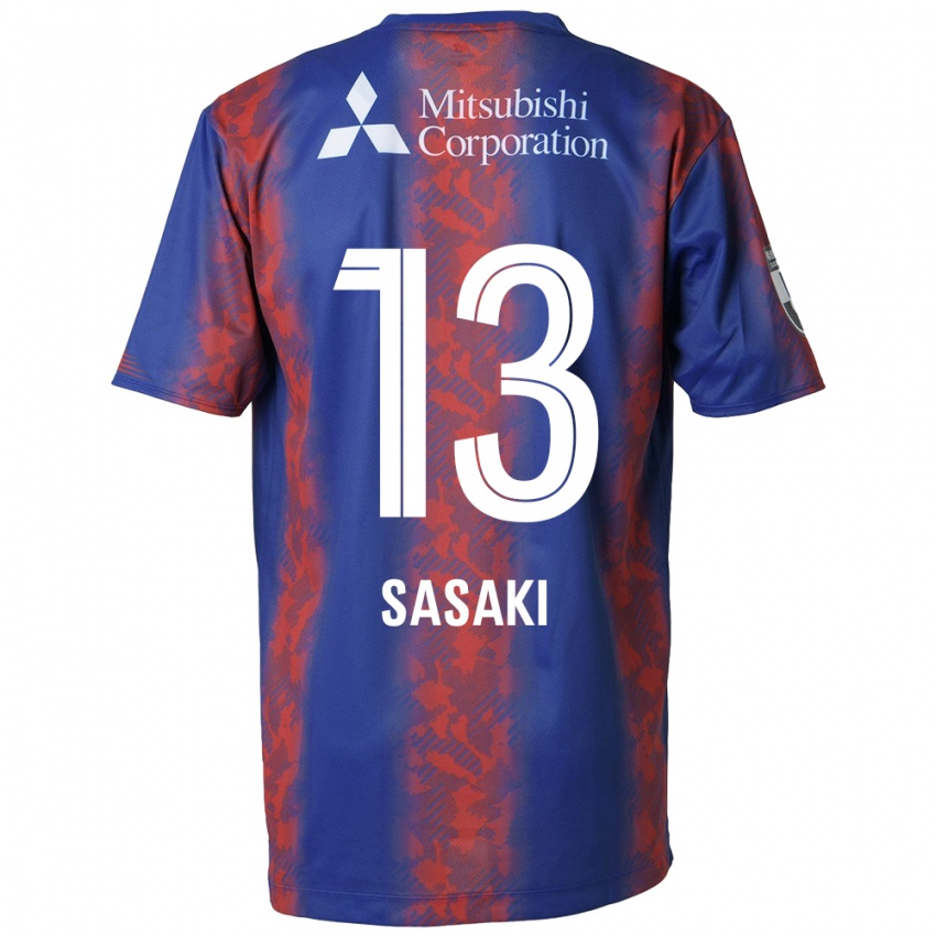 Niño Camiseta Shoei Sasaki #13 Azul Rojo 1ª Equipación 2024/25 La Camisa Argentina