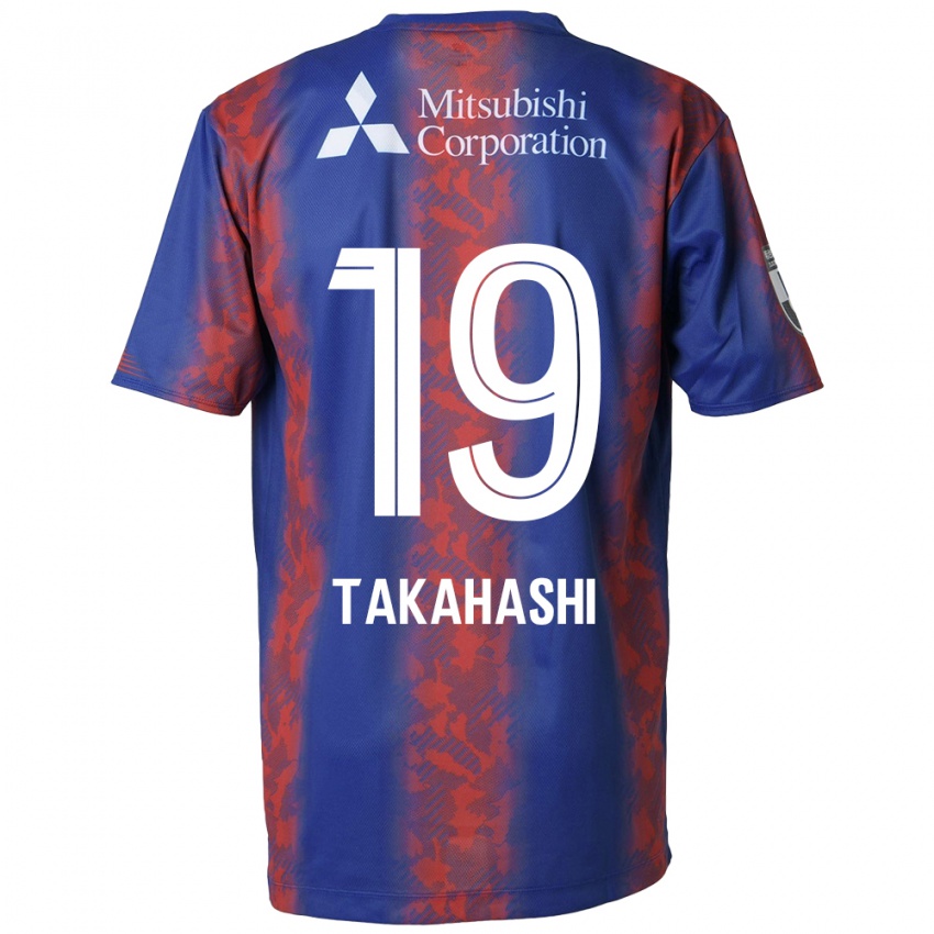 Niño Camiseta Yuya Takahashi #19 Azul Rojo 1ª Equipación 2024/25 La Camisa Argentina