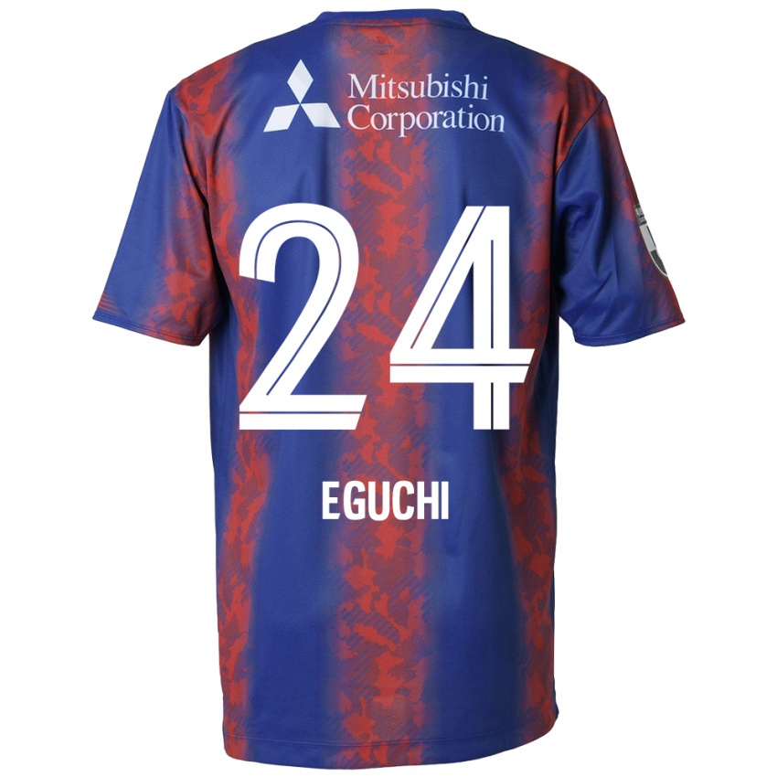 Niño Camiseta Kaito Eguchi #24 Azul Rojo 1ª Equipación 2024/25 La Camisa Argentina