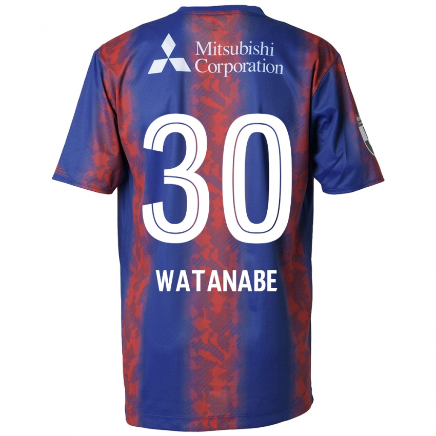 Niño Camiseta Matthew Watanabe #30 Azul Rojo 1ª Equipación 2024/25 La Camisa Argentina