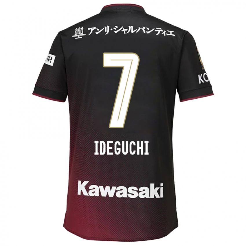 Niño Camiseta Yosuke Ideguchi #7 Negro Rojo 1ª Equipación 2024/25 La Camisa Argentina