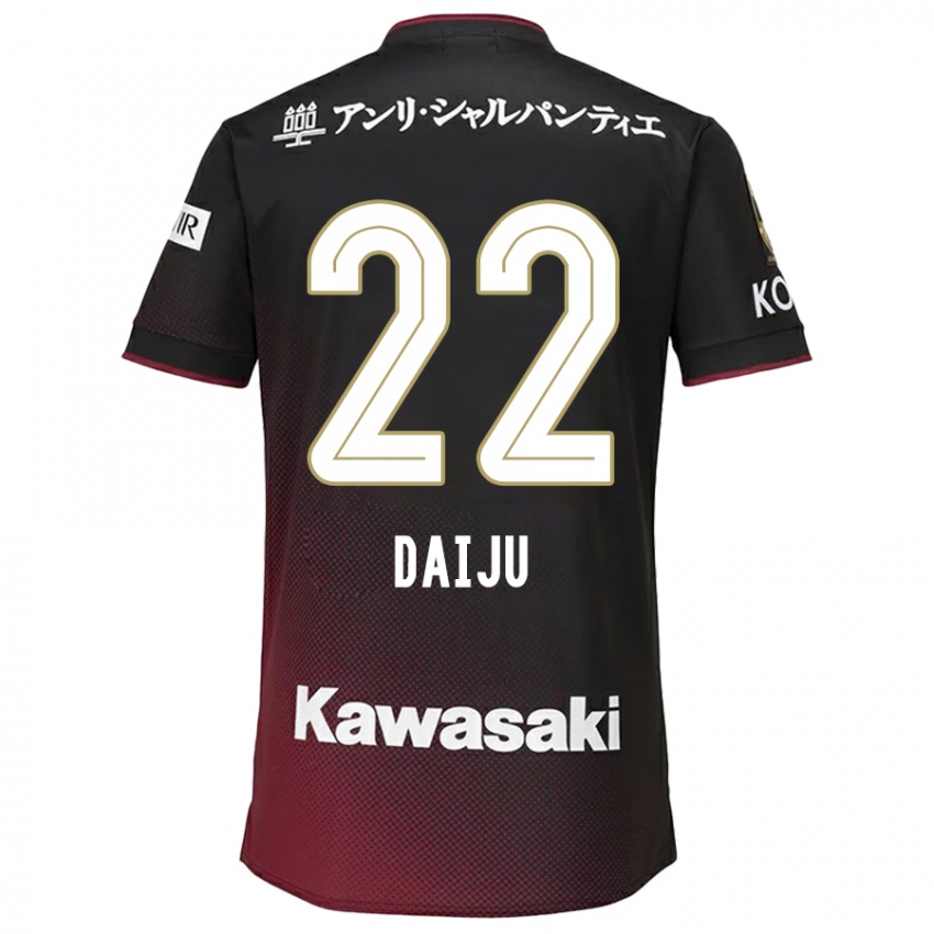 Niño Camiseta Daiju Sasaki #22 Negro Rojo 1ª Equipación 2024/25 La Camisa Argentina