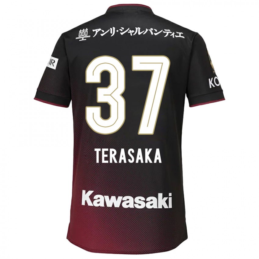 Niño Camiseta Shogo Terasaka #37 Negro Rojo 1ª Equipación 2024/25 La Camisa Argentina