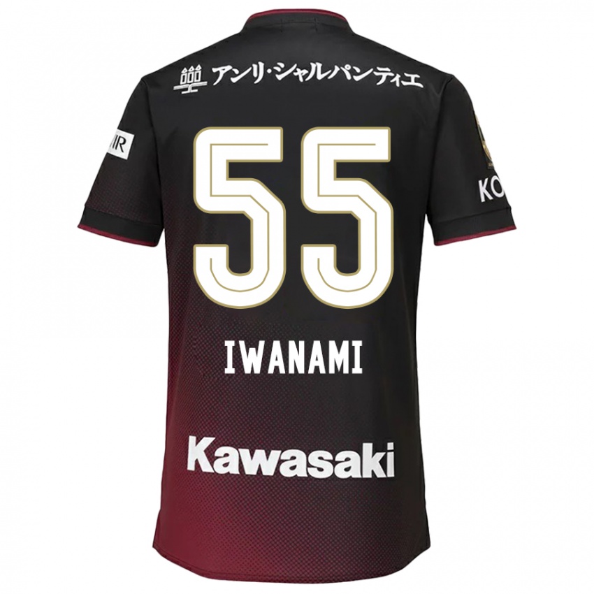 Niño Camiseta Takuya Iwanami #55 Negro Rojo 1ª Equipación 2024/25 La Camisa Argentina