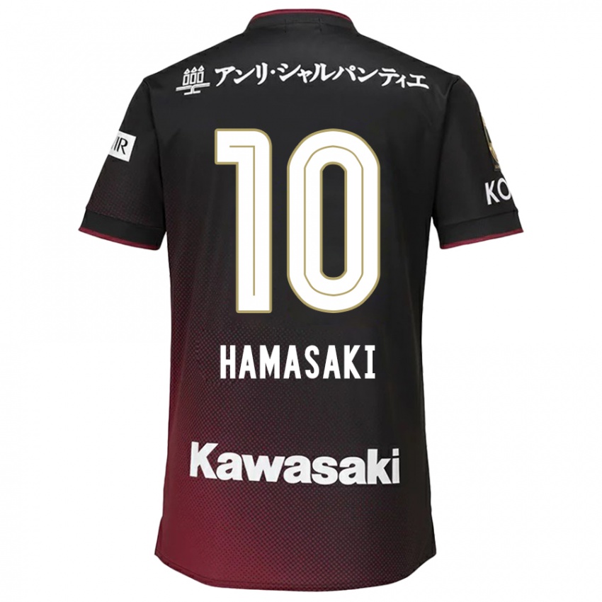 Niño Camiseta Kento Hamasaki #10 Negro Rojo 1ª Equipación 2024/25 La Camisa Argentina