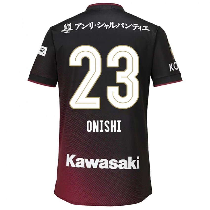 Niño Camiseta Sota Onishi #23 Negro Rojo 1ª Equipación 2024/25 La Camisa Argentina