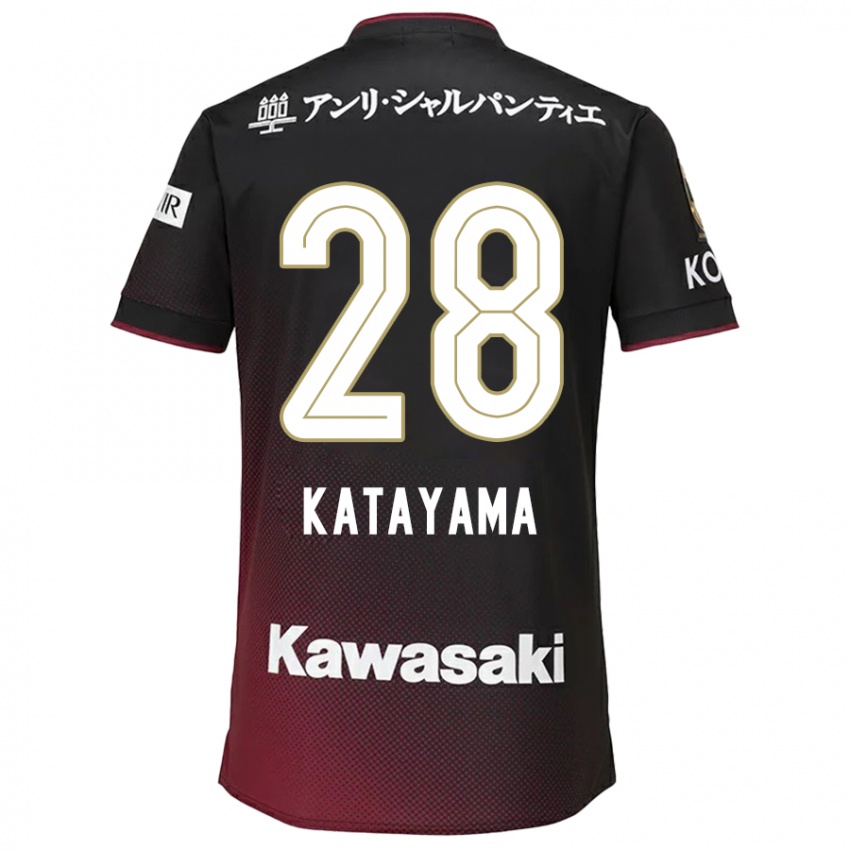 Niño Camiseta Kota Katayama #28 Negro Rojo 1ª Equipación 2024/25 La Camisa Argentina