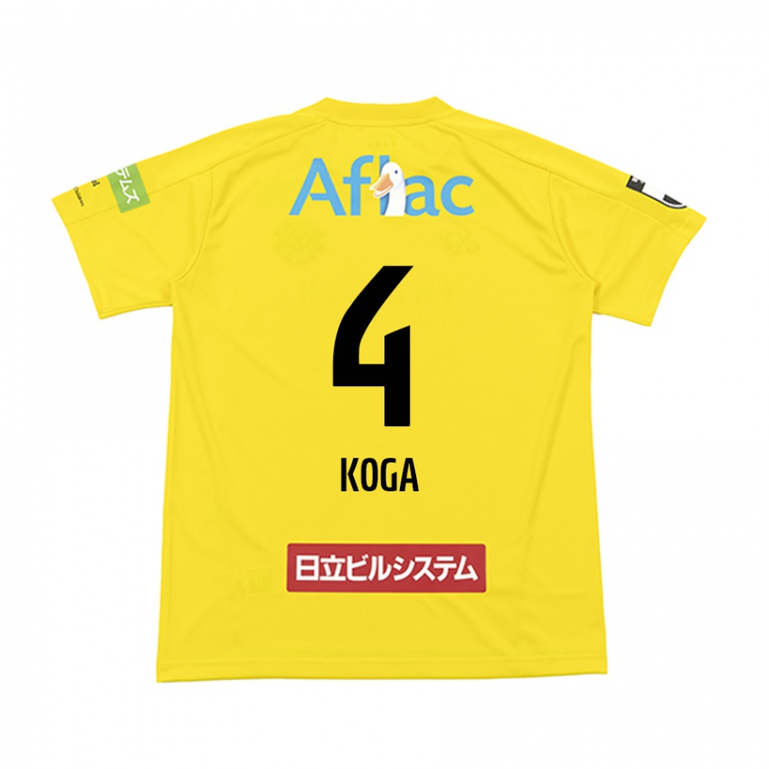 Niño Camiseta Taiyo Koga #4 Amarillo Negro 1ª Equipación 2024/25 La Camisa Argentina