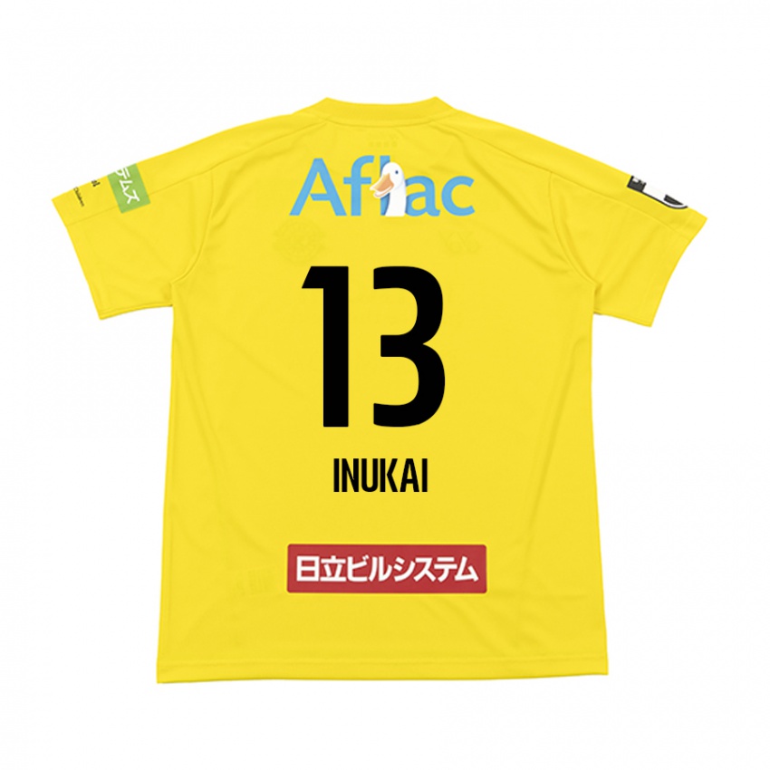 Niño Camiseta Tomoya Inukai #13 Amarillo Negro 1ª Equipación 2024/25 La Camisa Argentina