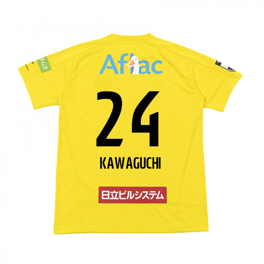 Niño Camiseta Naoki Kawaguchi #24 Amarillo Negro 1ª Equipación 2024/25 La Camisa Argentina