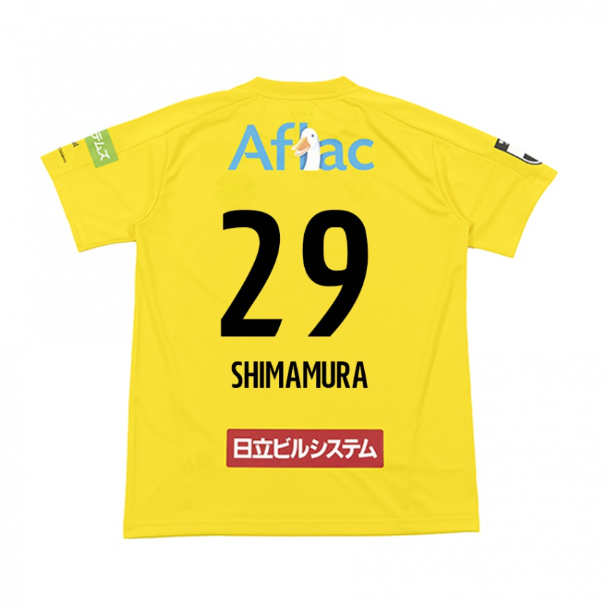 Niño Camiseta Takuya Shimamura #29 Amarillo Negro 1ª Equipación 2024/25 La Camisa Argentina