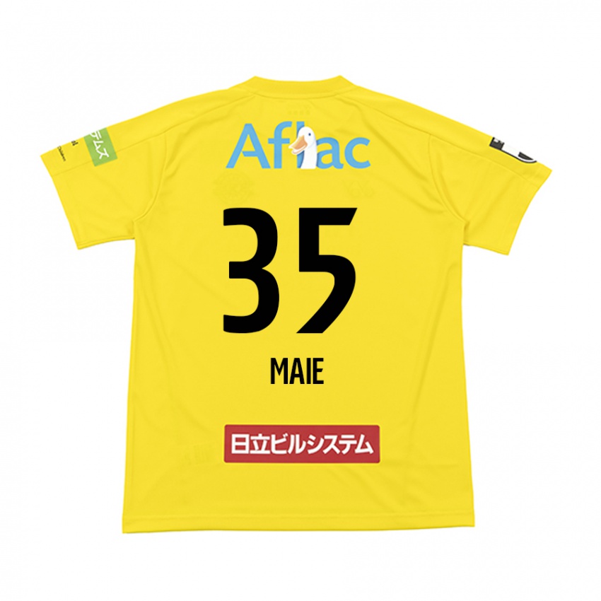 Niño Camiseta Hidetaka Maie #35 Amarillo Negro 1ª Equipación 2024/25 La Camisa Argentina