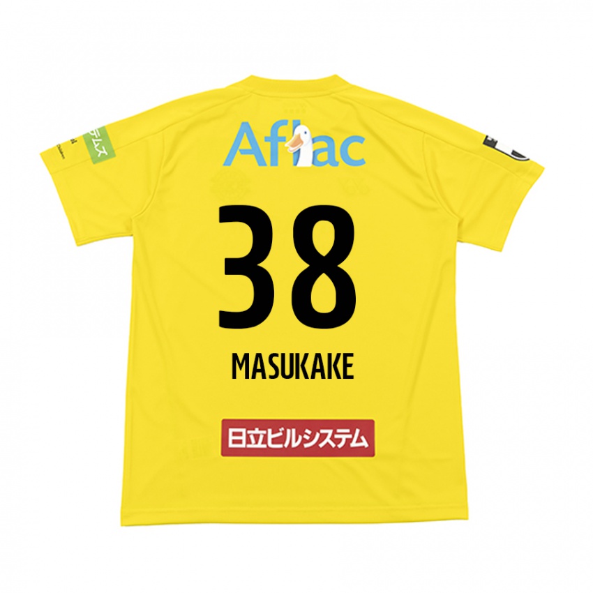 Niño Camiseta Yugo Masukake #38 Amarillo Negro 1ª Equipación 2024/25 La Camisa Argentina