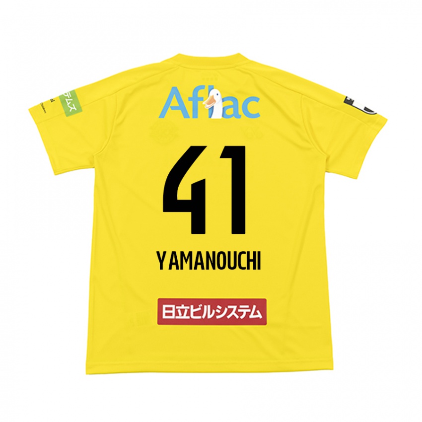 Niño Camiseta Yusei Yamanouchi #41 Amarillo Negro 1ª Equipación 2024/25 La Camisa Argentina