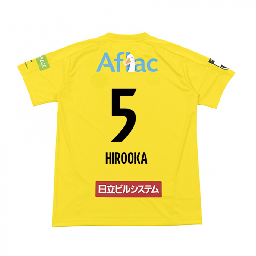 Niño Camiseta Eita Hirooka #5 Amarillo Negro 1ª Equipación 2024/25 La Camisa Argentina