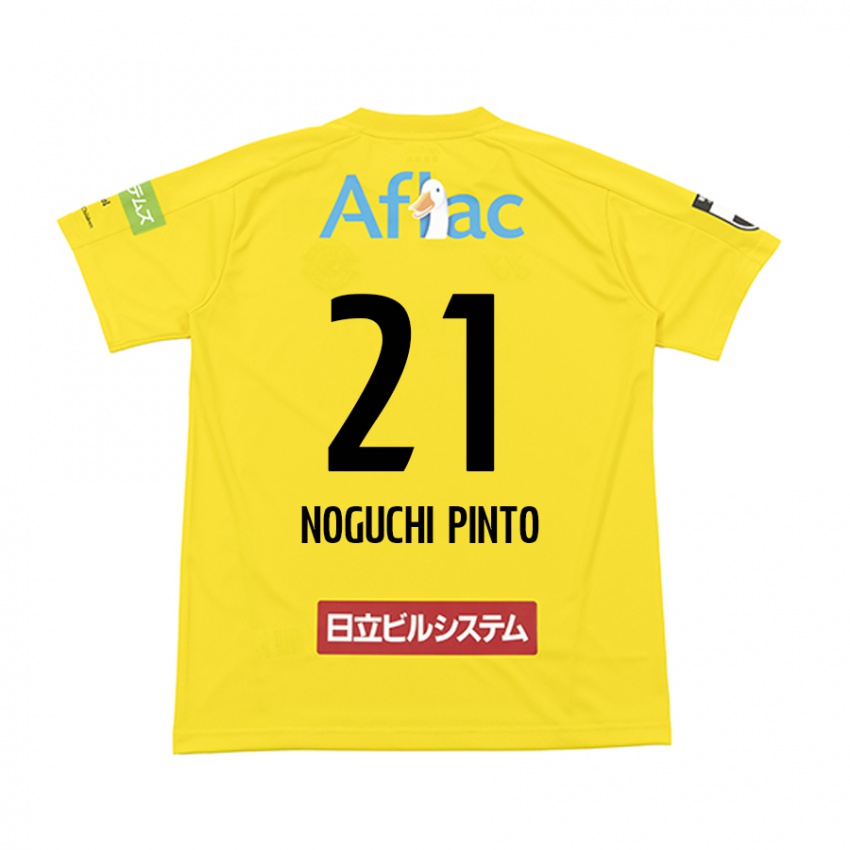 Niño Camiseta Amato Noguchi Pinto #21 Amarillo Negro 1ª Equipación 2024/25 La Camisa Argentina