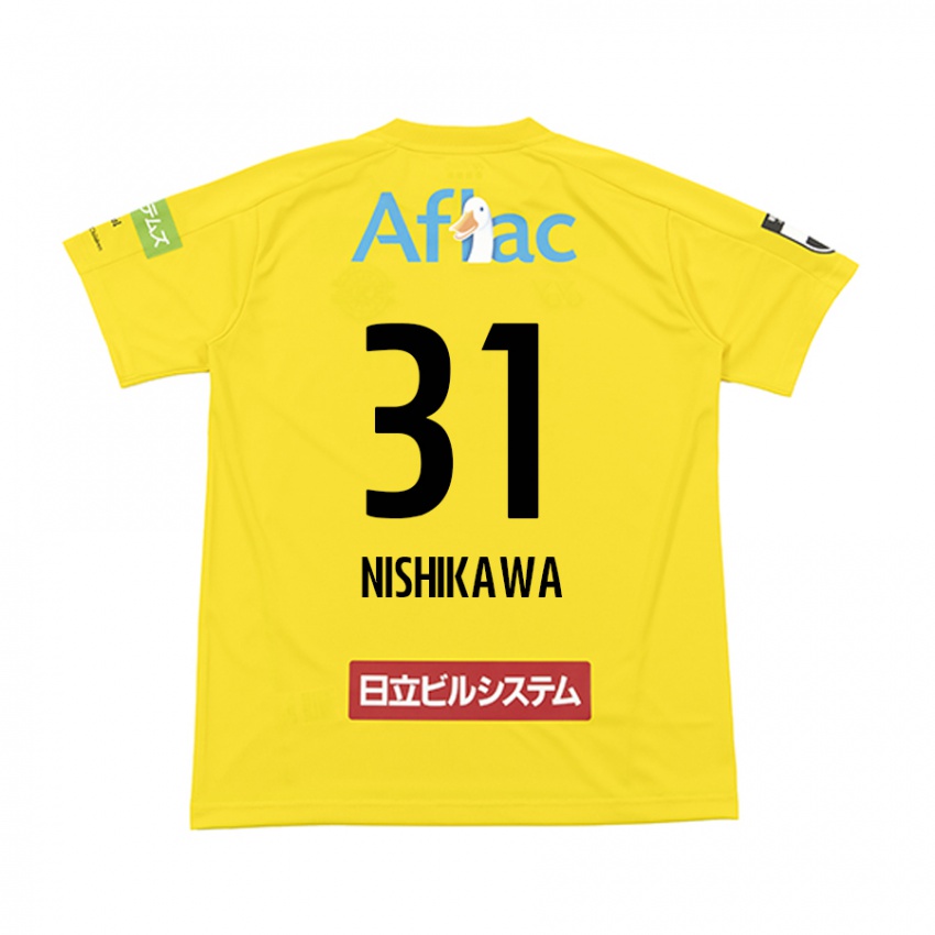 Niño Camiseta Genki Nishikawa #31 Amarillo Negro 1ª Equipación 2024/25 La Camisa Argentina