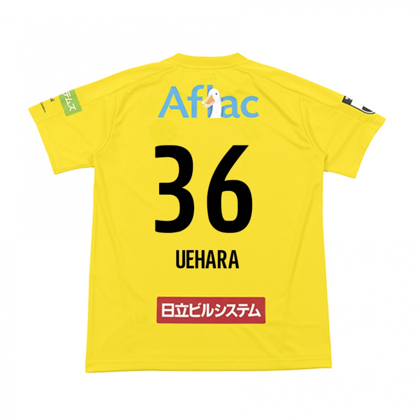 Niño Camiseta Reo Uehara #36 Amarillo Negro 1ª Equipación 2024/25 La Camisa Argentina