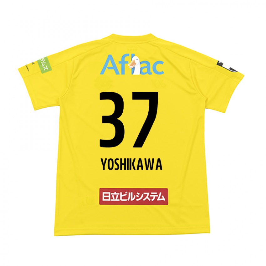 Niño Camiseta Haruto Yoshikawa #37 Amarillo Negro 1ª Equipación 2024/25 La Camisa Argentina