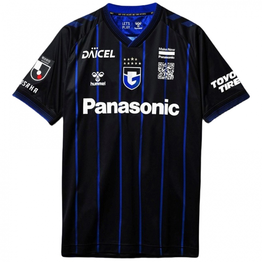 Niño Camiseta Yuya Yokoi #0 Azul Negro 1ª Equipación 2024/25 La Camisa Argentina