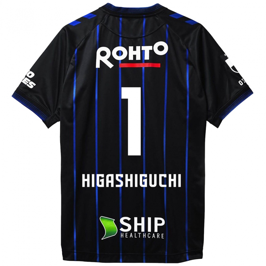 Niño Camiseta Masaaki Higashiguchi #1 Azul Negro 1ª Equipación 2024/25 La Camisa Argentina