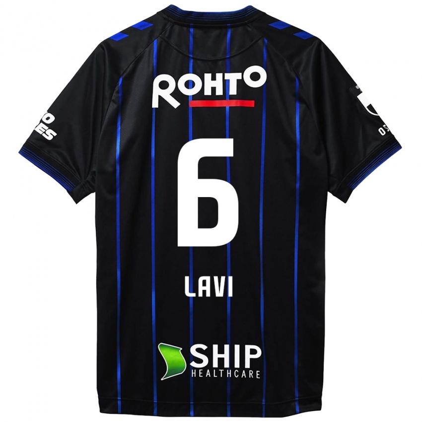 Niño Camiseta Neta Lavi #6 Azul Negro 1ª Equipación 2024/25 La Camisa Argentina